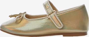 MANGO KIDS Ballerina's 'Anabel' in Goud: voorkant