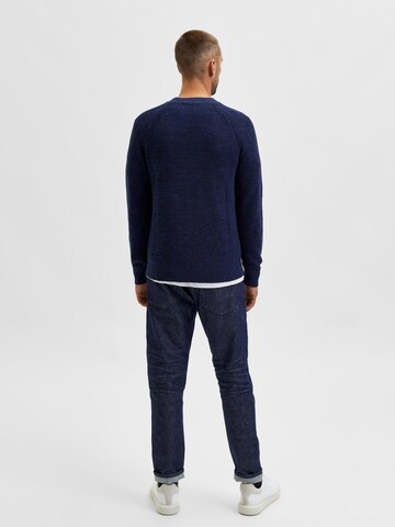 SELECTED HOMME Pullover 'Senni' in Blau