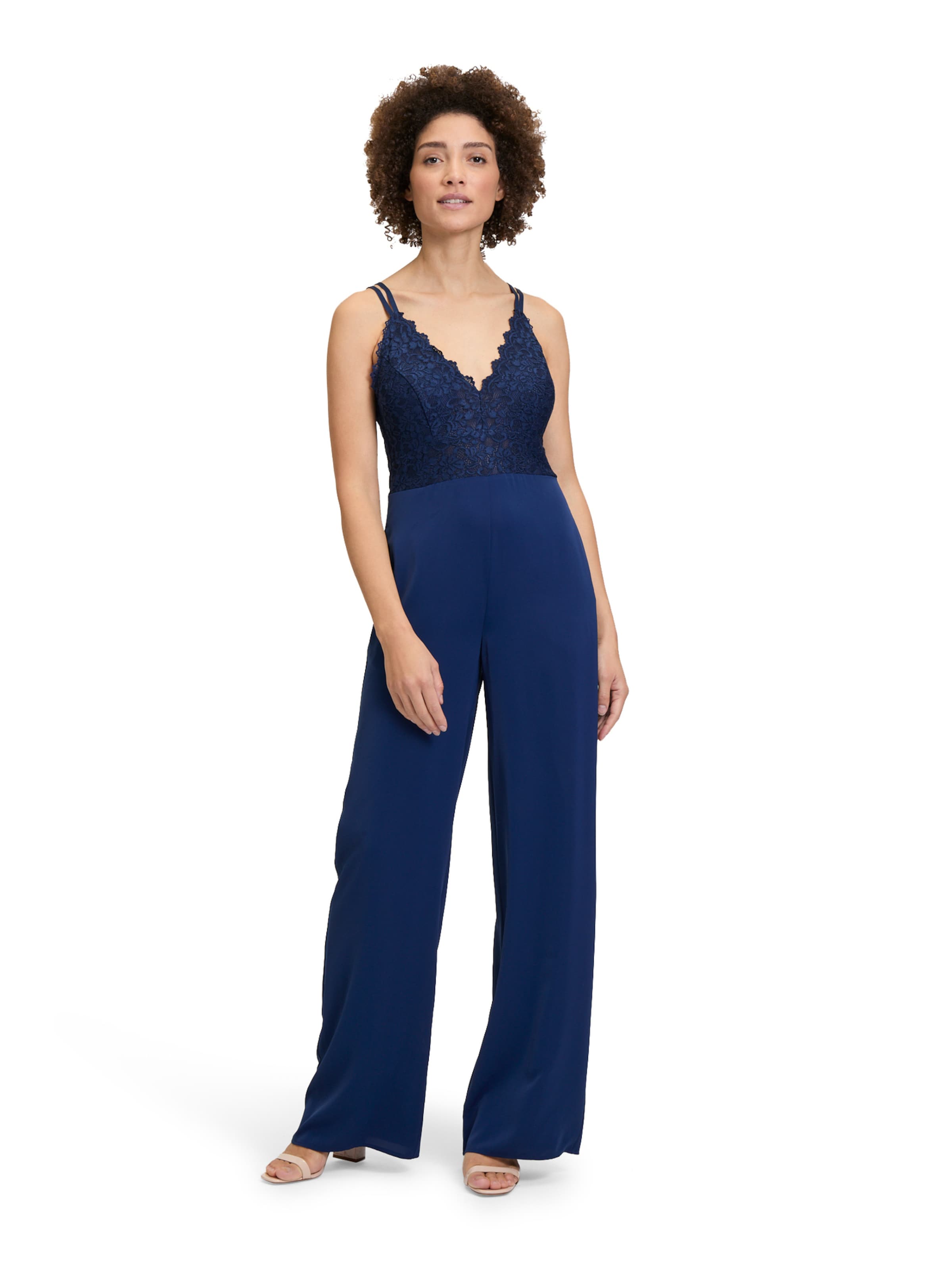 Tuta jumpsuit di Vera Mont in blu: frontale
