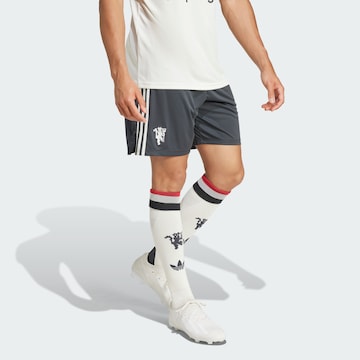 Regular Pantalon de sport 'Manchester United 24/25 Third' ADIDAS PERFORMANCE en gris : devant