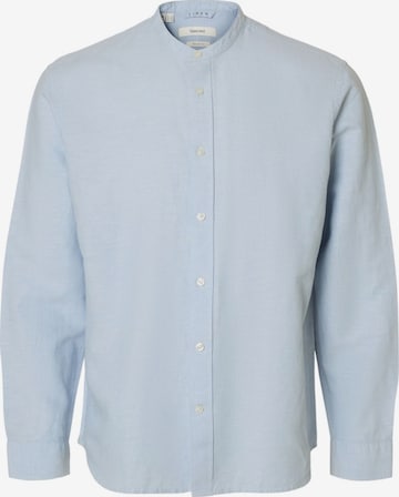 SELECTED Hemd 'SLMREGCLAY' in Blau: Vorderseite