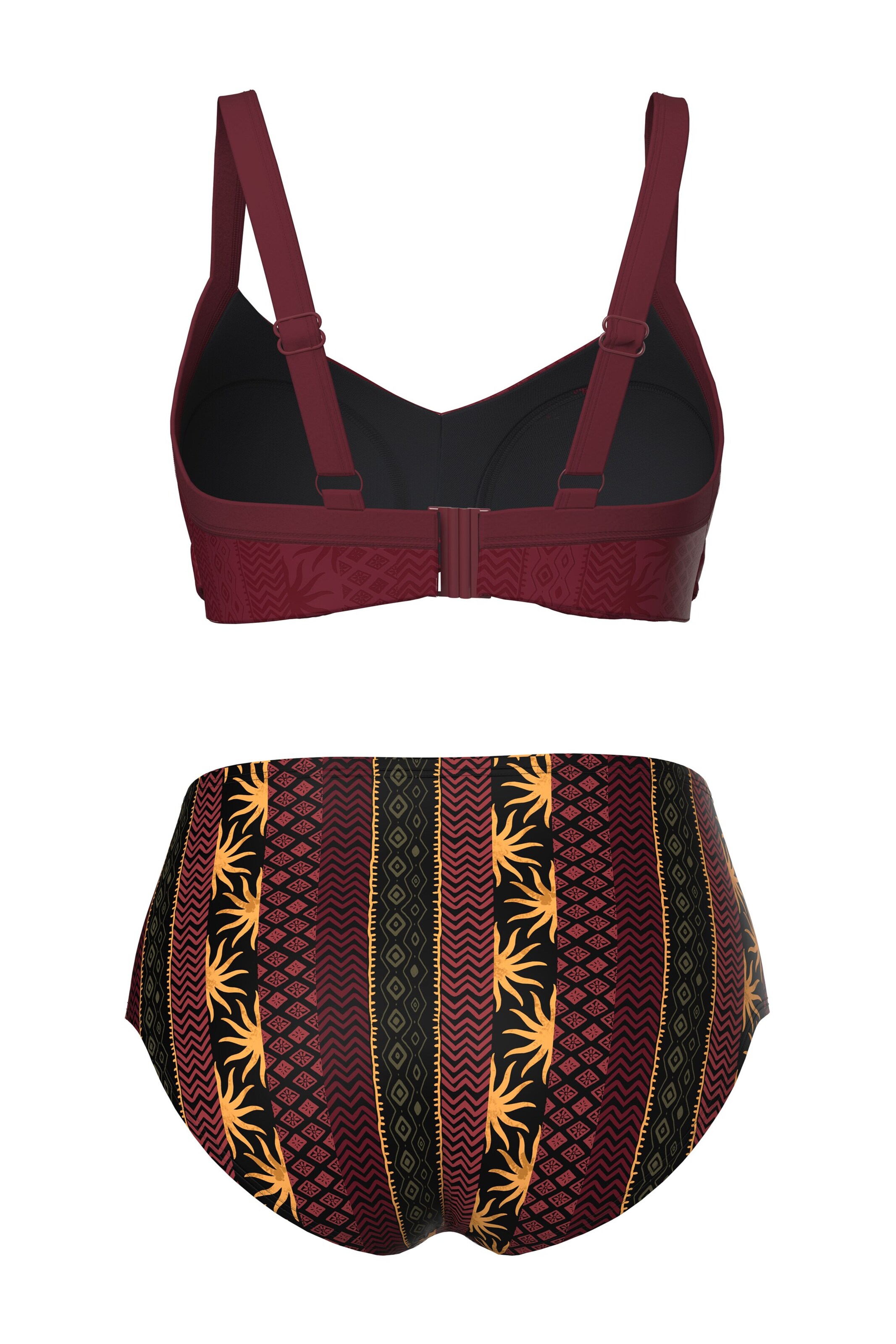 Ulla Popken Minimiser Bikini in Red