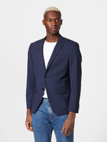 BOSS - Slim Fit Jaqueta de negócios 'Huge' em azul: frente