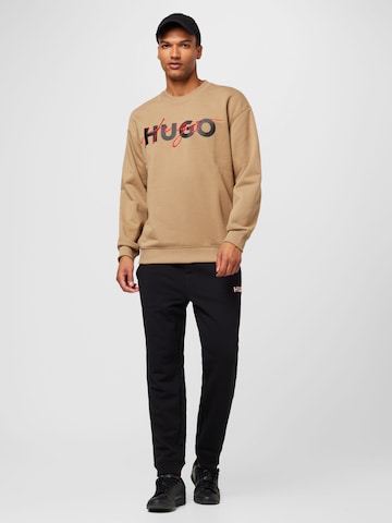 HUGO Sweatshirt 'Droyko' i brun