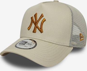 NEW ERA Sportkeps '9FORTY New York Yankees MLB Essential' i beige: framsida