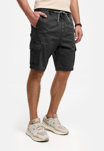 INDICODE JEANS Regular Cargo trousers 'INKews' in Grey