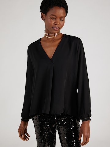 Cartoon Blouse in Black: front