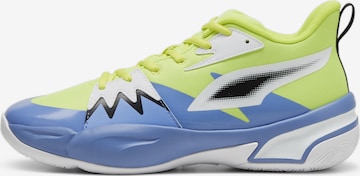 PUMA Athletic Shoes in Green: front
