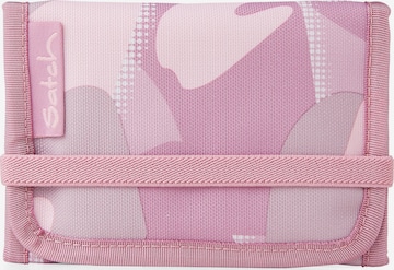 Satch Wallet in Pink: front