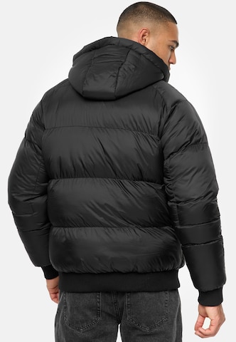 INDICODE JEANS Winter Jacket 'Paulix' in Black