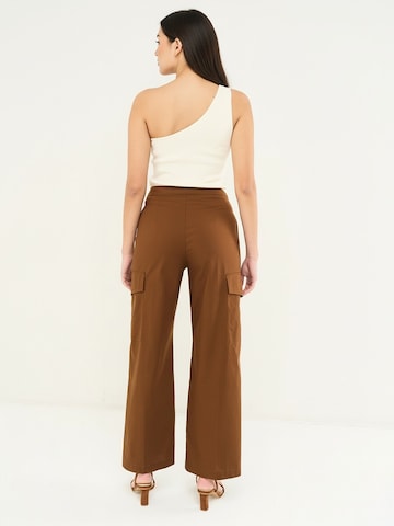 Camomilla Italia Wide leg Pants 'Patrick' in Brown