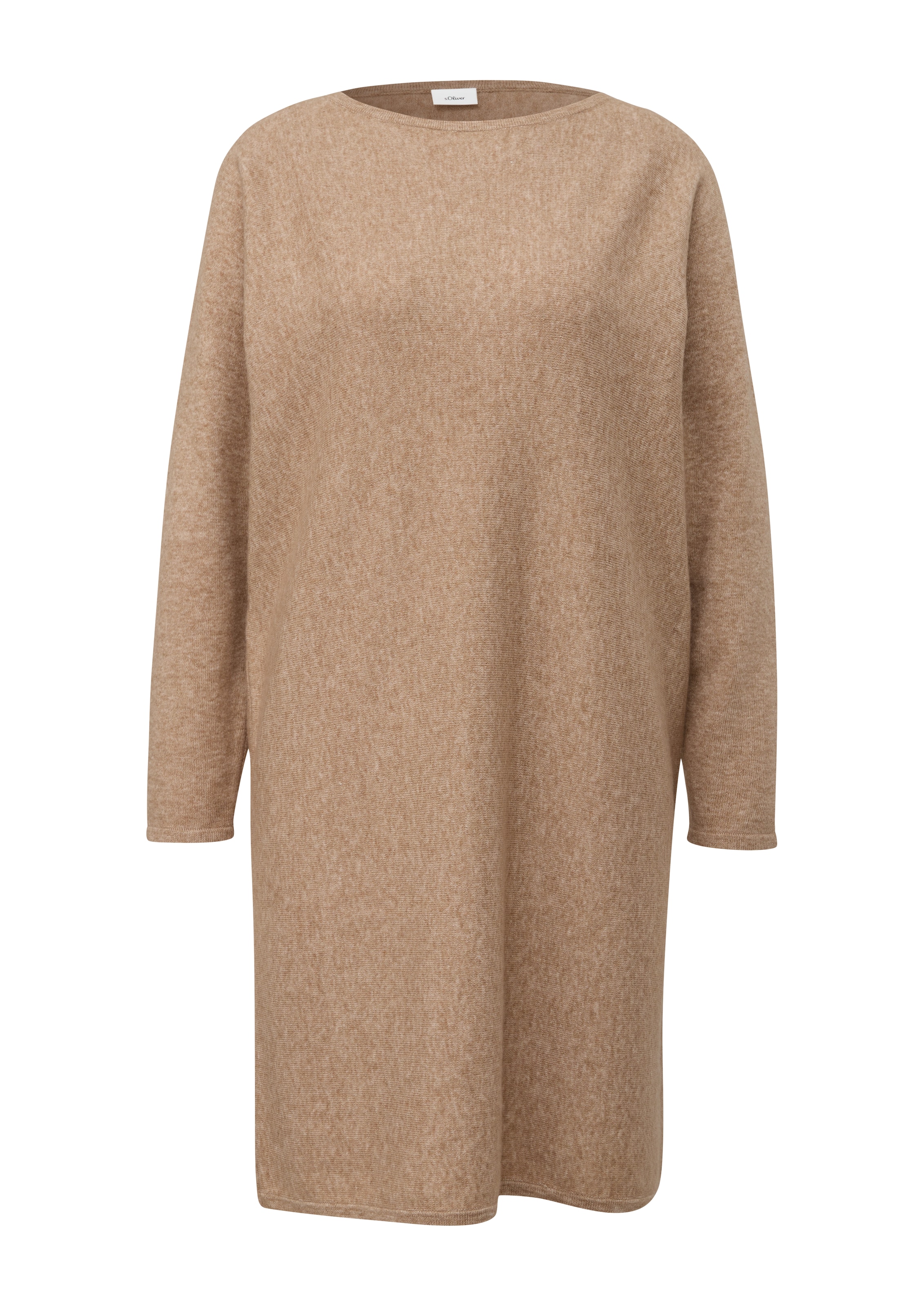 s.Oliver BLACK LABEL Úpletové šaty – béžová: přední strana