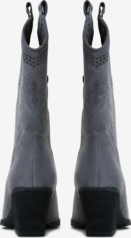 CESARE GASPARI Cowboy Boots in Grey