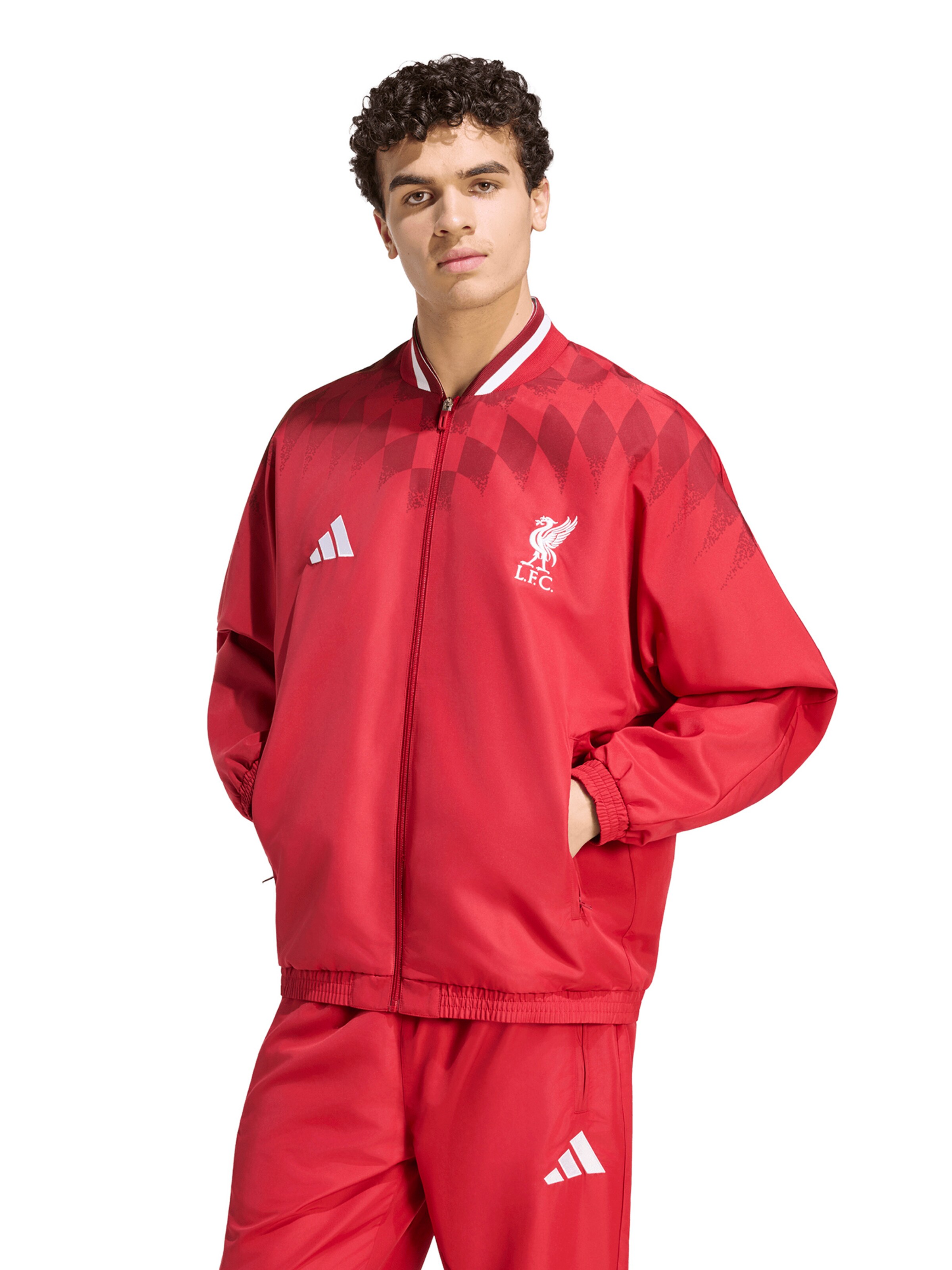 Vestes d’entraînement 'LFC ST' ADIDAS PERFORMANCE en rouge : devant