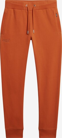 Effilé Pantalon Superdry en orange : devant