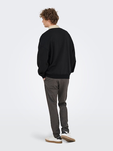 Sweat-shirt 'ONSJeffrey' Only & Sons en noir
