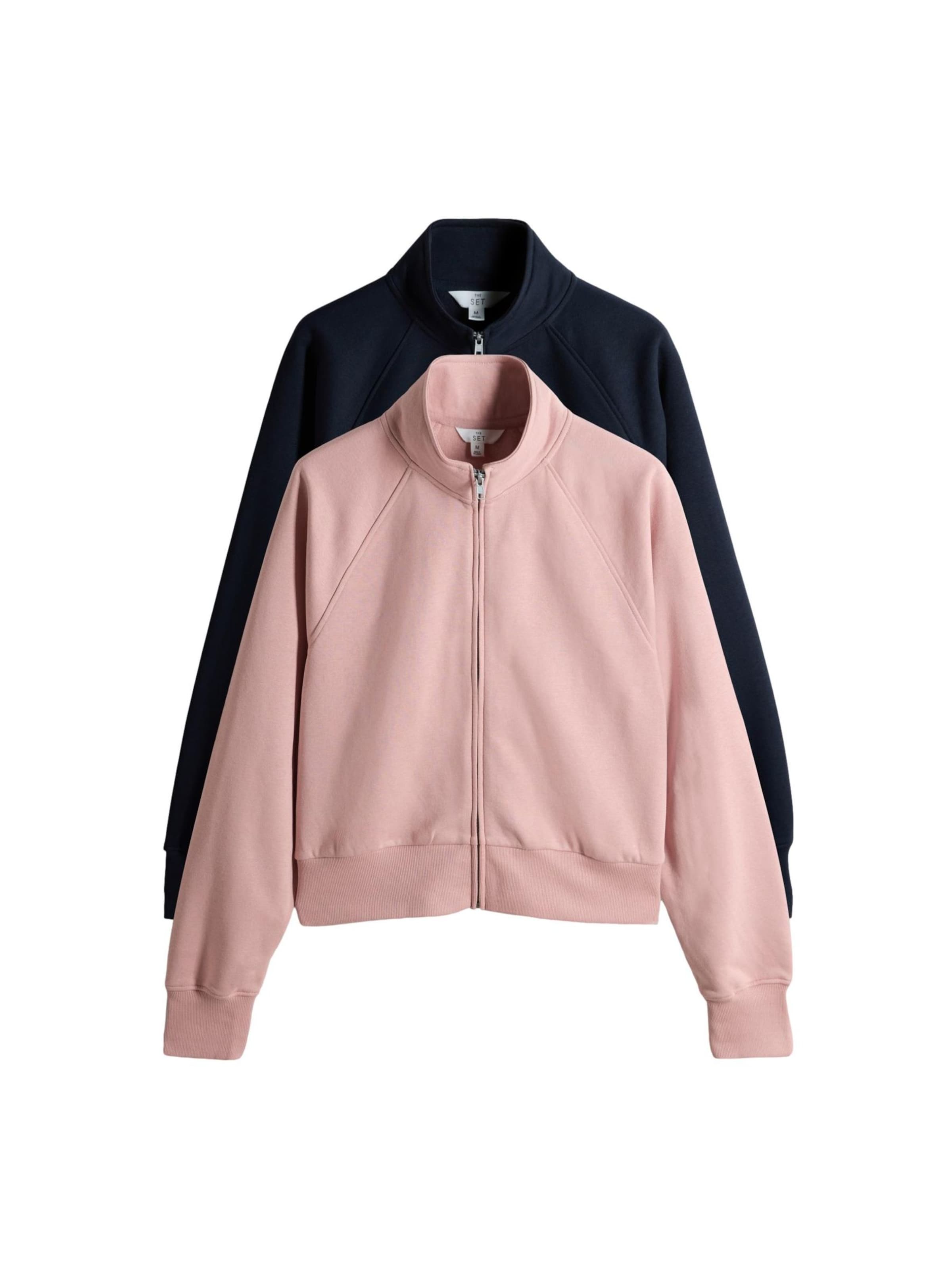 The Set Between-season jacket in Blue: front