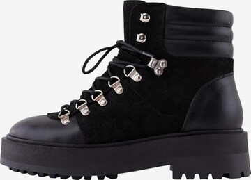 Y.A.S Lace-Up Ankle Boots 'Hella' in Black: front