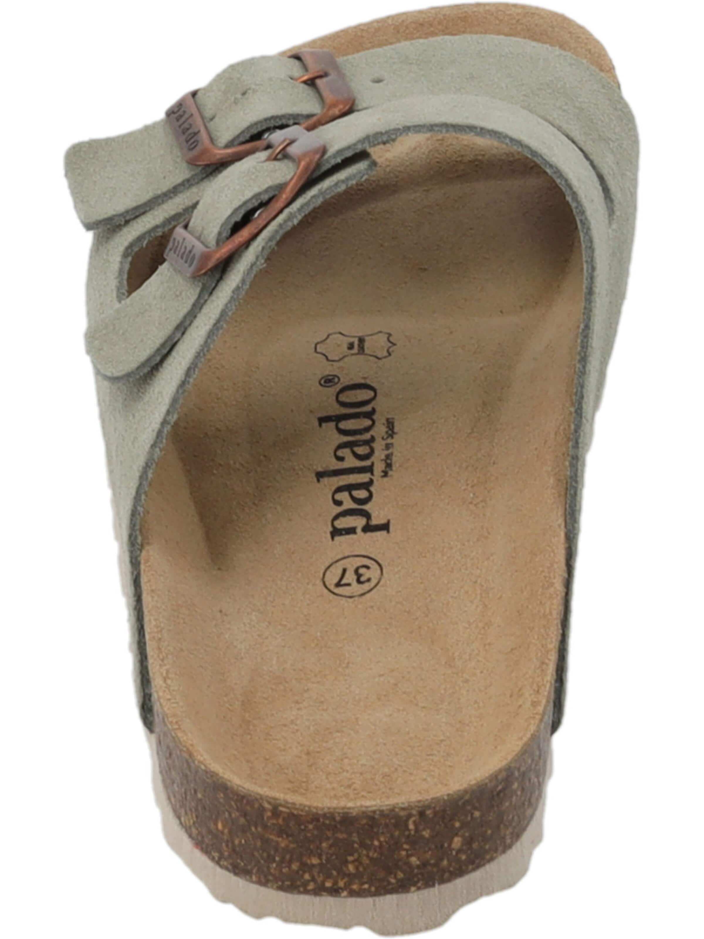 Palado Pantolette 'Palado Korfu Suede Premium Leather'‌‌‌‌‌‌‌‌‌‌ in Grün