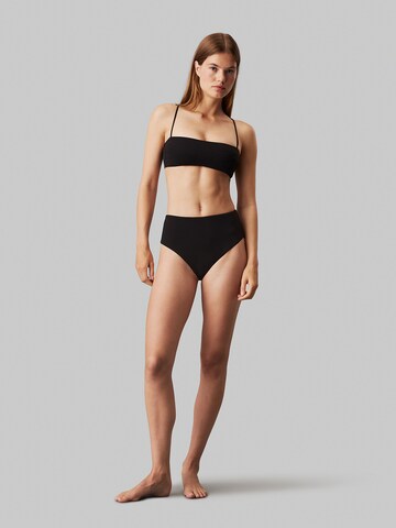 Calvin Klein Swimwear Bandeau Bikinitop in Zwart