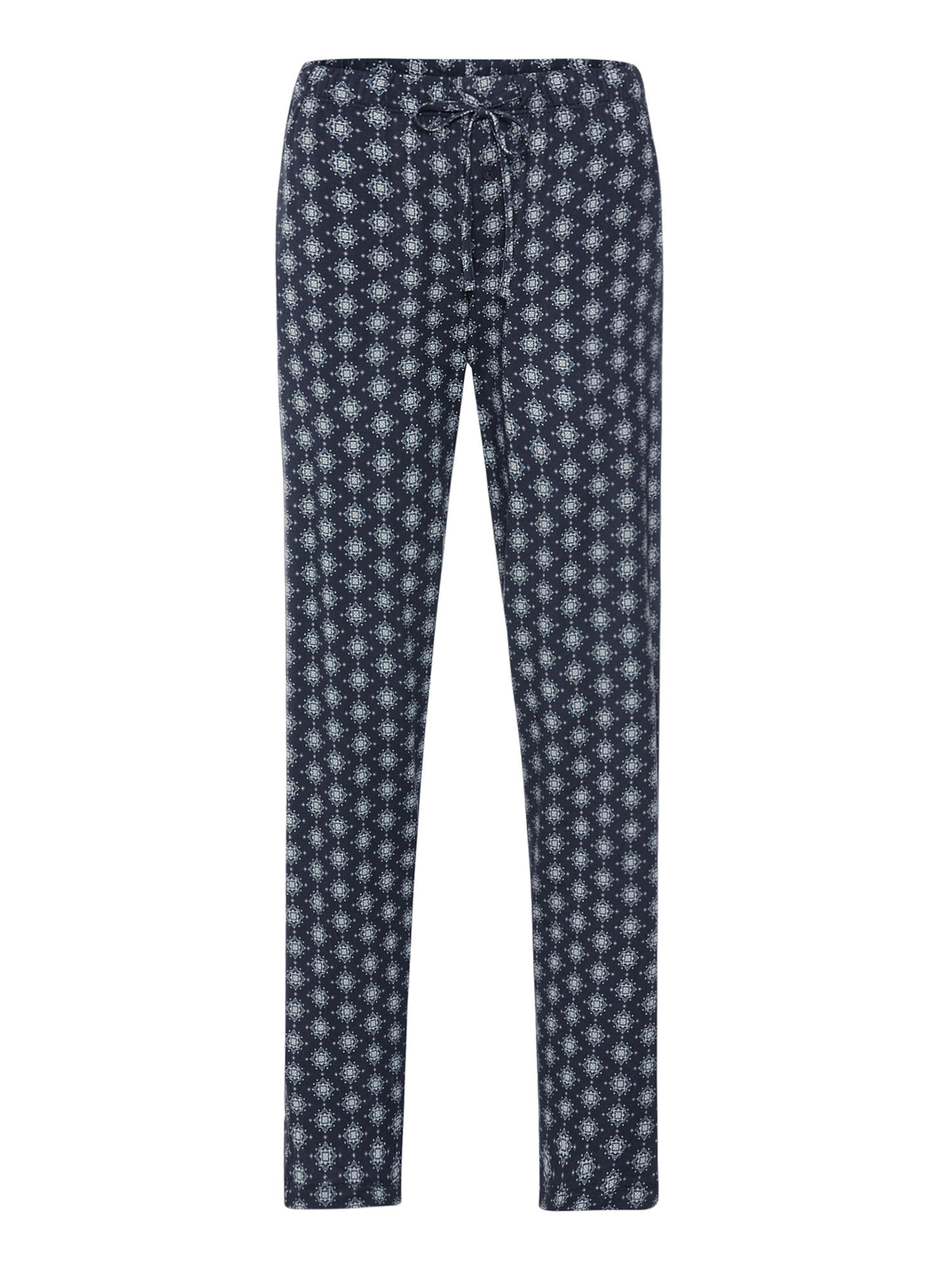 Hanro Pyjamahose ' Night & Day ' in Blau: Vorderseite