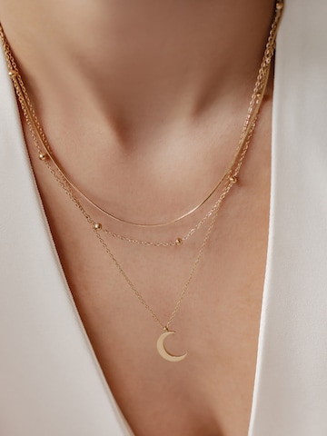Hey Happiness Ketting 'Mond Set' in Goud