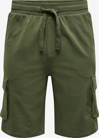 Pantalon cargo 'KENDRICK' Only & Sons en vert : devant