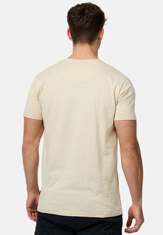 T-Shirt 'Ansel' INDICODE JEANS en beige