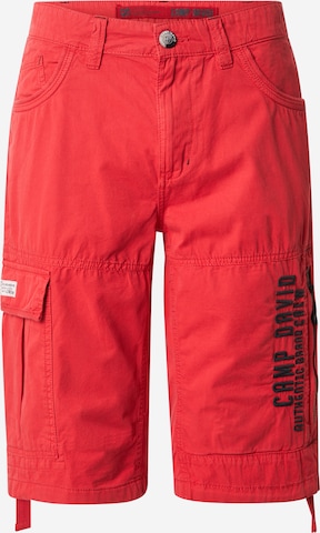 CAMP DAVID Regular Gargohousut värissä punainen: etupuoli