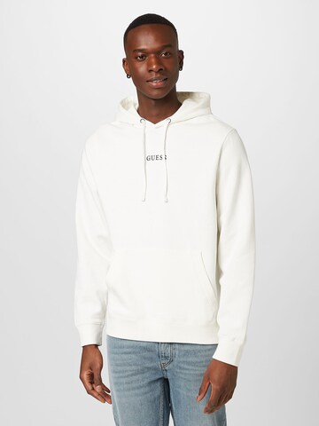 GUESS Sweatshirt 'Roy' in Wit: voorkant