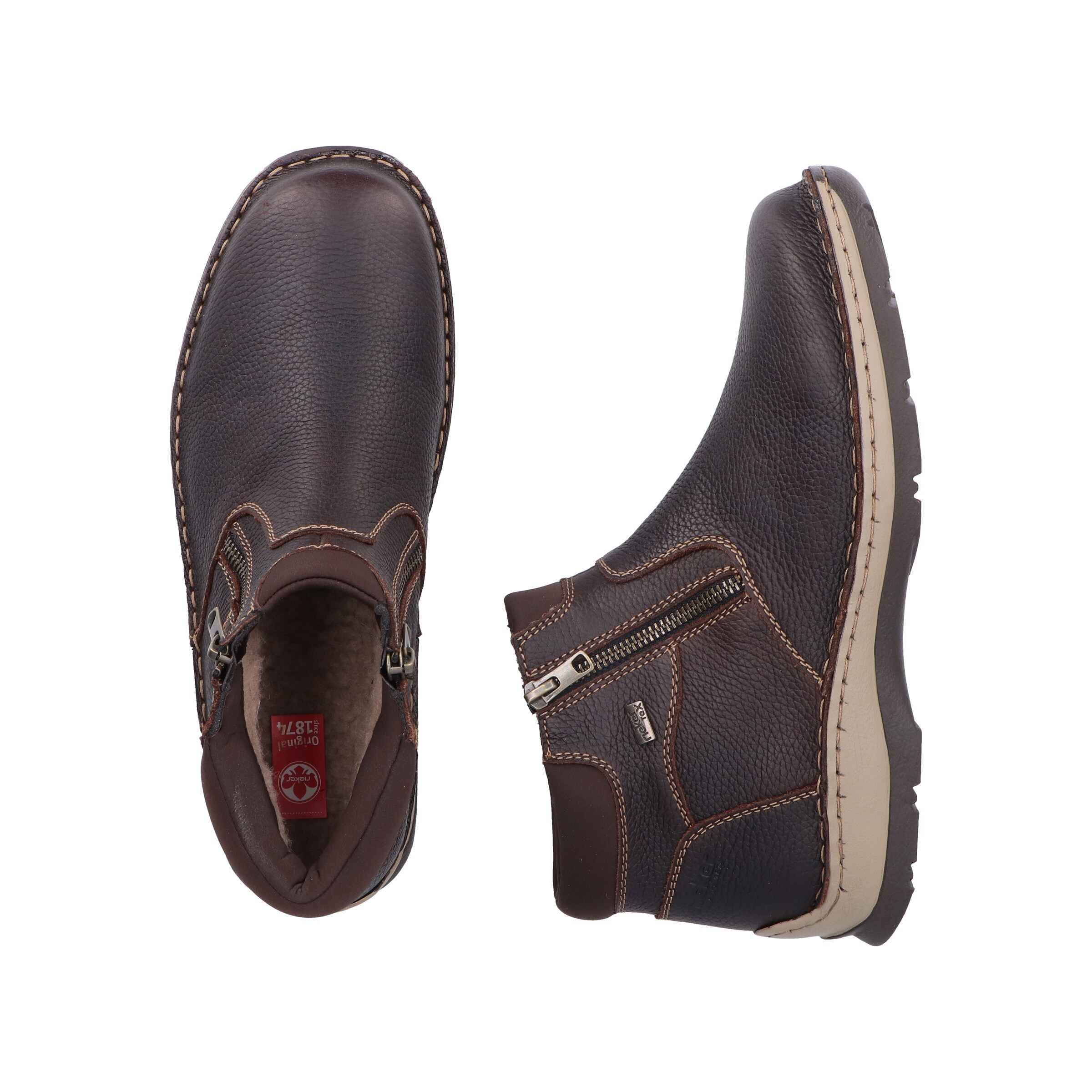 Boots Rieker en marron