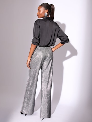 Lipsy Wide Leg Hose in Silber