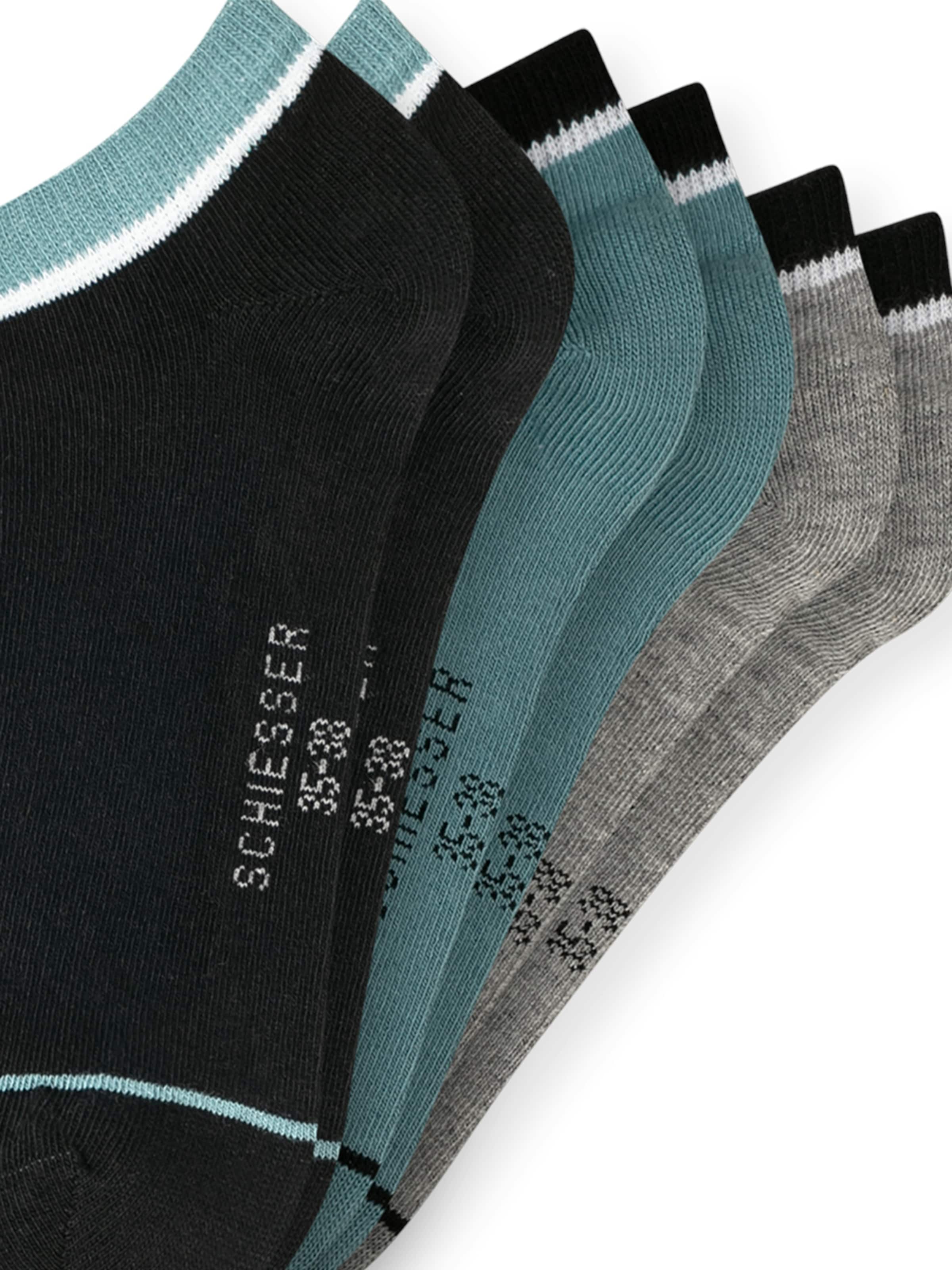 SCHIESSER Sneakersocken ' "Uni" ' in Mischfarben