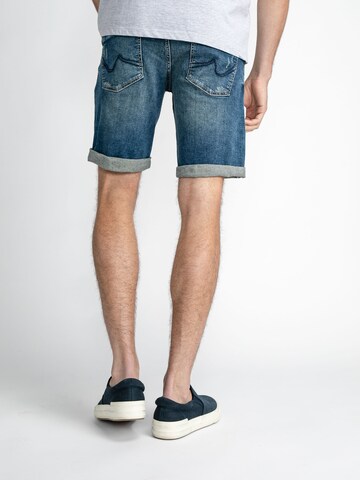 Petrol Industries Slimfit Shorts 'Blizzard' in Blau