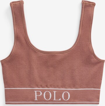 Polo Ralph Lauren Bustier ' SCOOP NECK TOP ' in Beige: predná strana