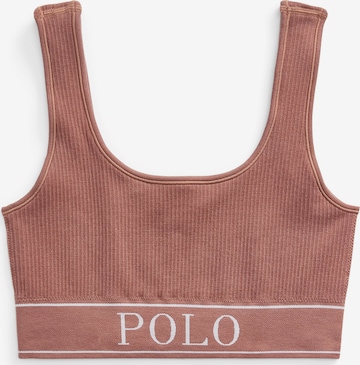 Polo Ralph Lauren Bustier Bustier ' SCOOP NECK TOP ' in Beige: predná strana