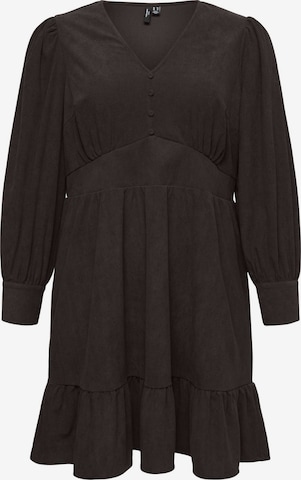 Vero Moda Curve Sukienka 'CELLY' w kolorze brązowy: przód