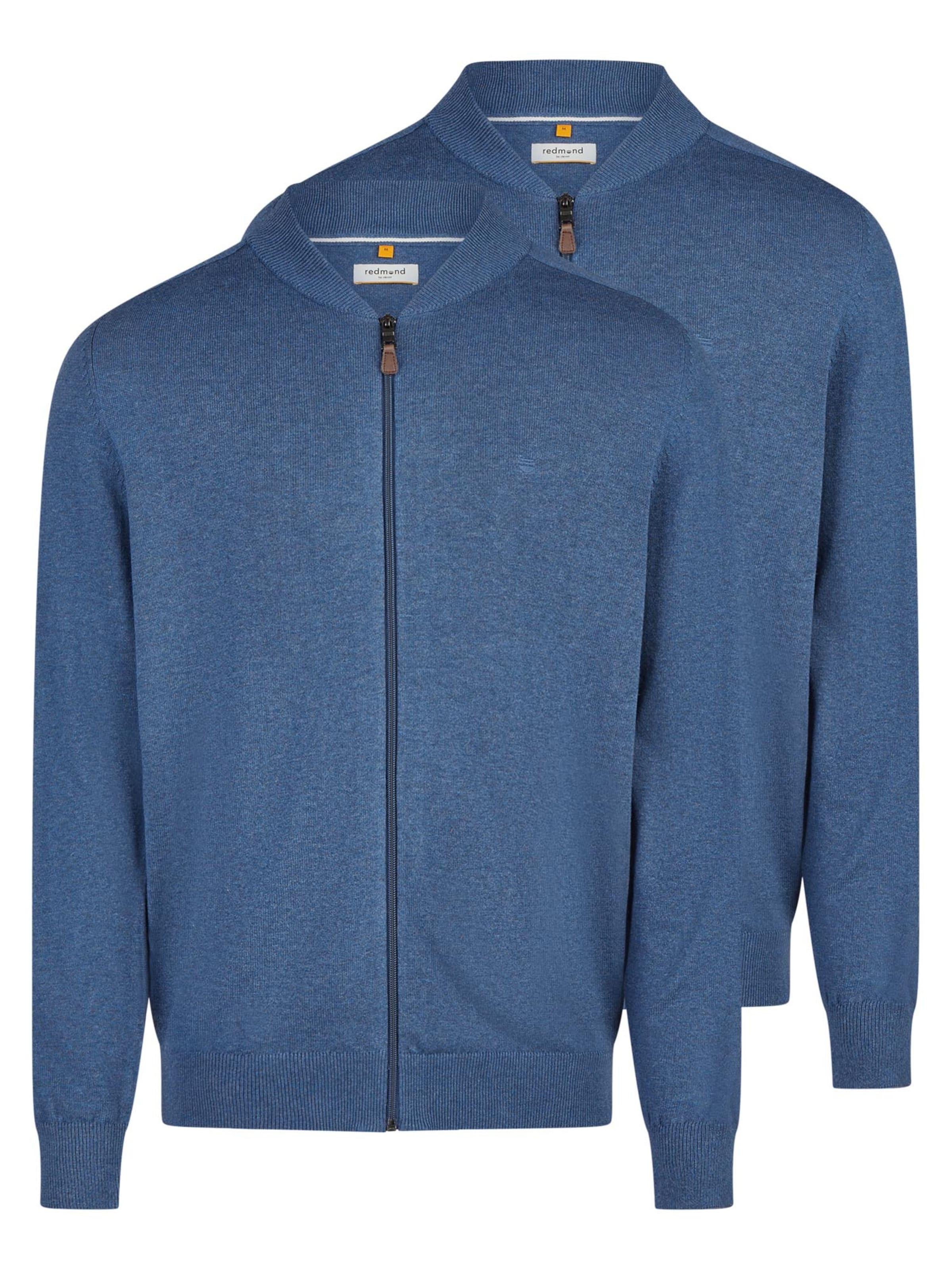 redmond Knit Cardigan 'Basic' in Blue: front