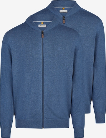 redmond Strickjacke 'Basic' in Blau: Vorderseite