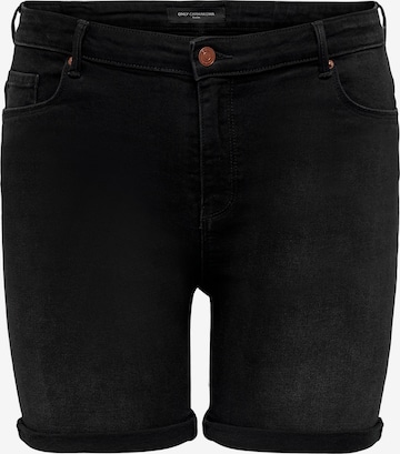 ONLY Carmakoma Skinny Jeans in Black: front