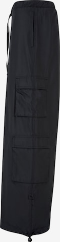 Urban Classics Wide leg Cargo trousers in Black