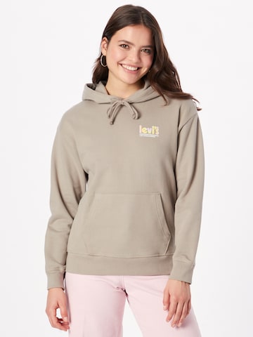 LEVI'S ® Mikina 'Graphic Standard Hoodie' – zelená: přední strana