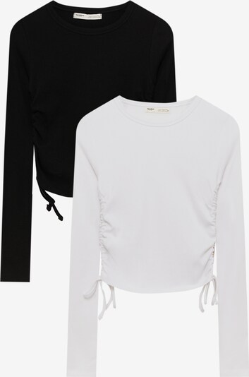 Pull&Bear Shirt in schwarz / weiß, Produktansicht