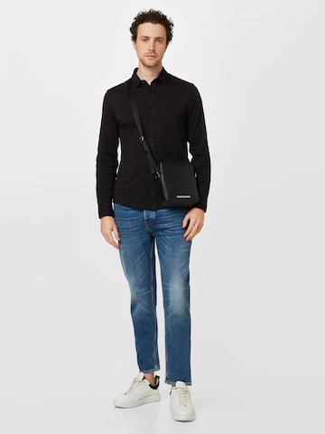 Calvin Klein Slim fit Button Up Shirt in Black