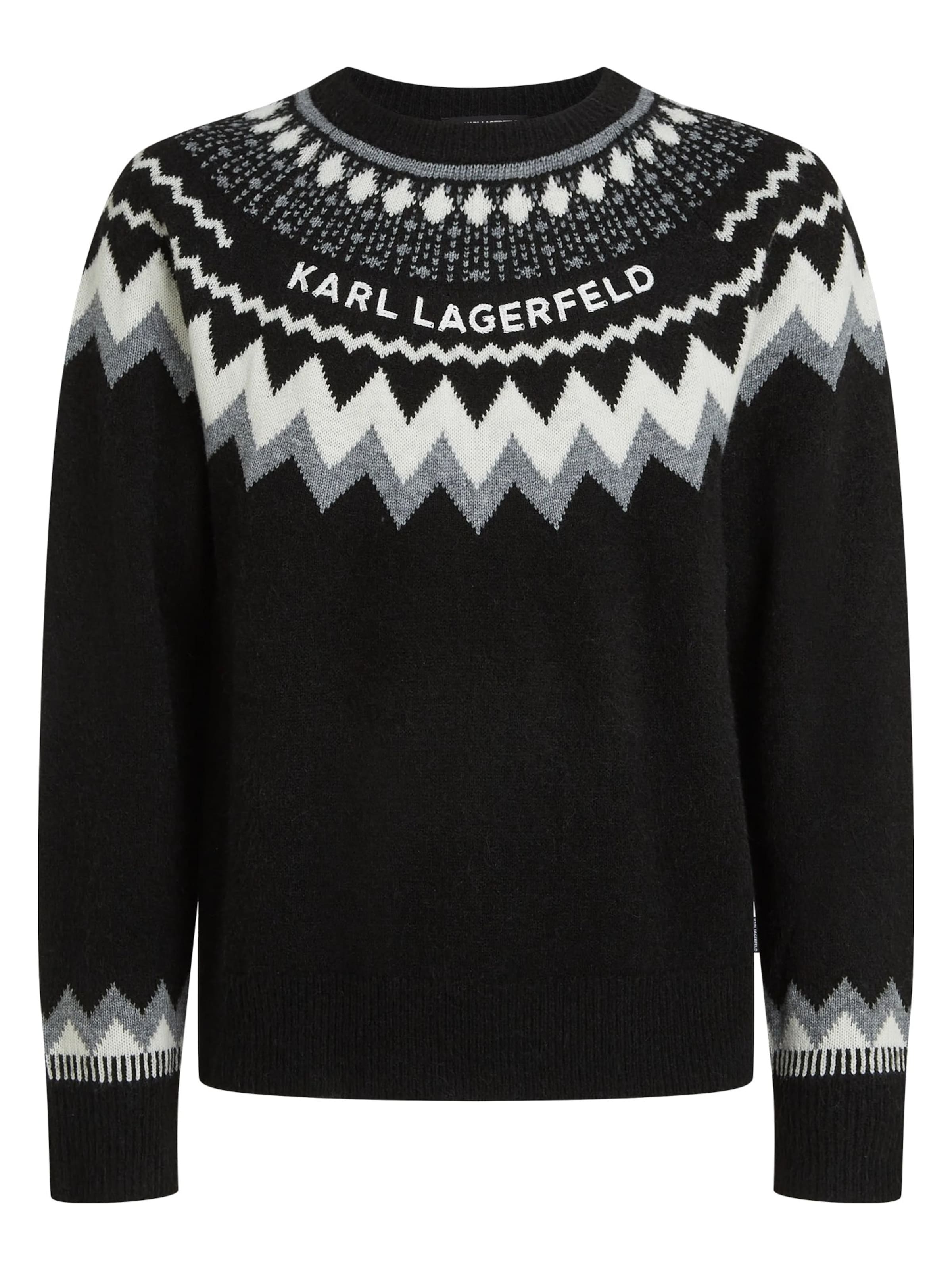 Karl Lagerfeld Pullover in Schwarz: Vorderseite