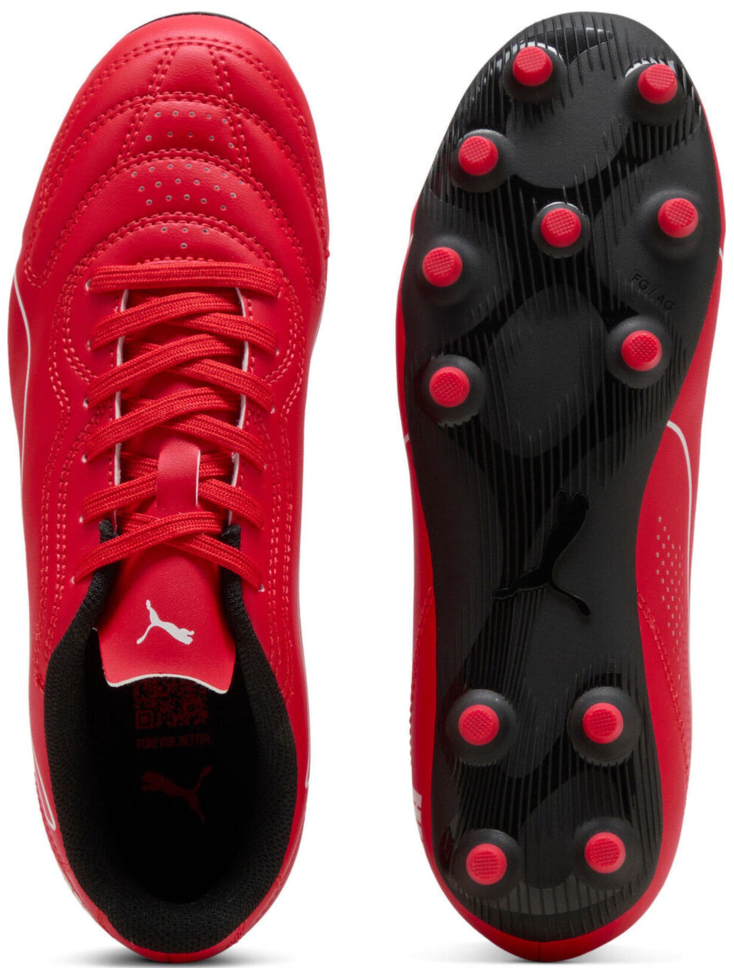 Scarpa da calcio 'Puma Classico Fg Jr' di PUMA in rosso