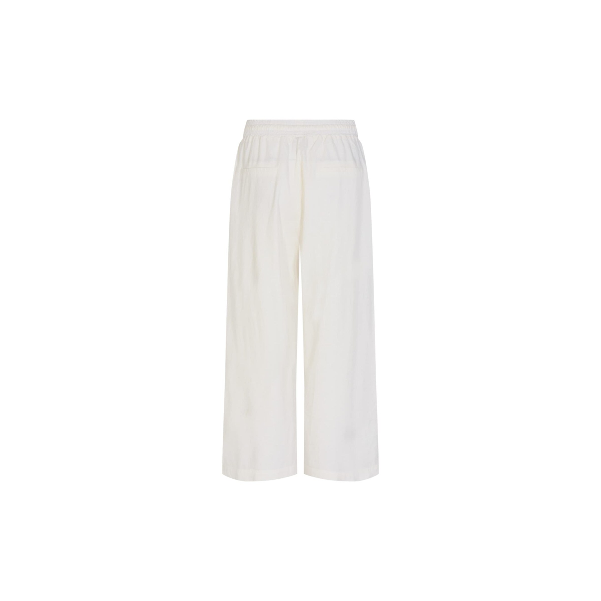 Soyaconcept Wide leg Pleat-Front Pants 'Ina' in White