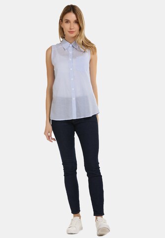 usha BLUE LABEL Blouse in Blue