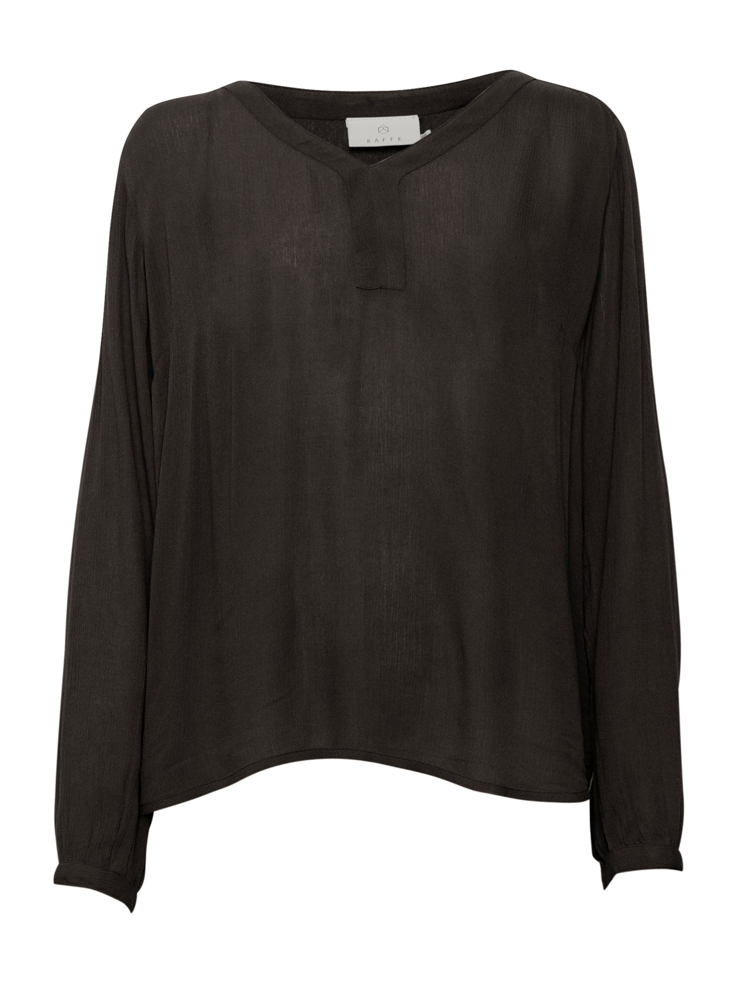 melns Kaffe Blūze 'KA Amber': no priekšpuses