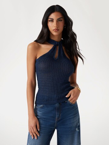 GUESS Knitted Top in Blue: front